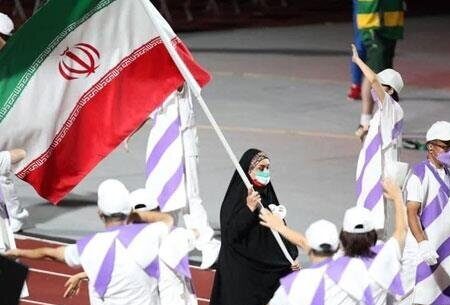 حضور زنان با حجاب اسلامی در اختتامیه پارالمپیک