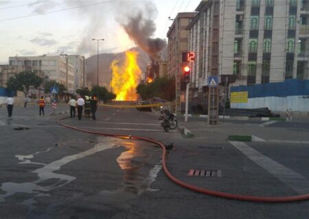 انفجار یک ساختمان مسکونی در تهران‌پارس