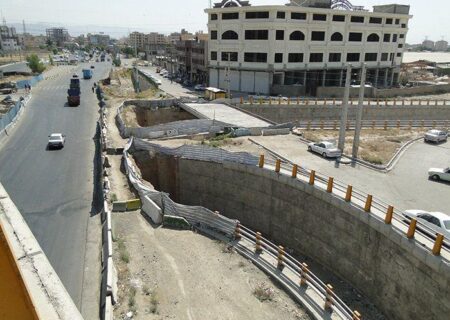 پیشرفت چشمگیر پروژه احداث تقاطع باقرشهر