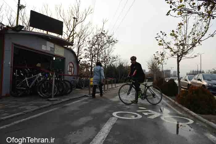 تجهیز ۱۲۱ کیلومتر از معابر پیاده‌رو تهران به مسیر دوچرخه