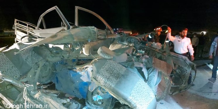 وقوع حادثه خودروی در بزرگراه شهید یاسینی